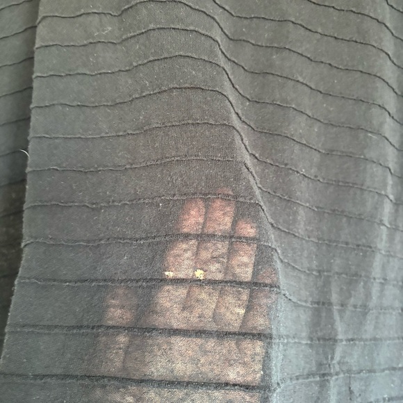 Women's Rag and Bone Oversized Sheer Shirt Black Navy Blue Size Medium - Picture 4 of 6